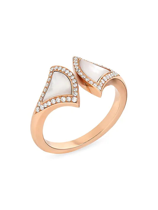 [Clover Jewels]DREAM MOP DIAMOND OPEN RING