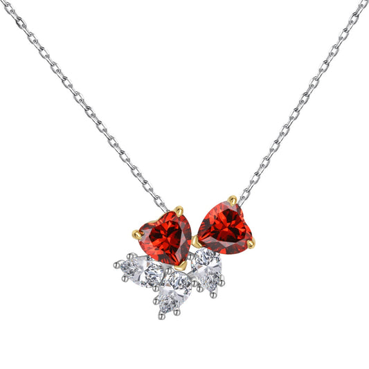 [Clover Jewels]Dainty Red Heart Necklace