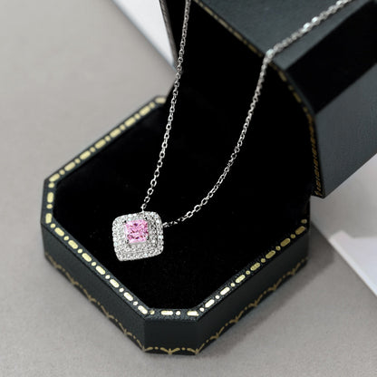 [Clover Jewels]Sparkling Asscher Cut Necklace