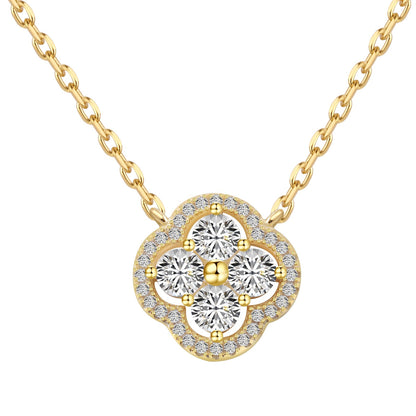 [Clover Jewels]Exquisite Necklace With Four-Leaf Clover Flower Design