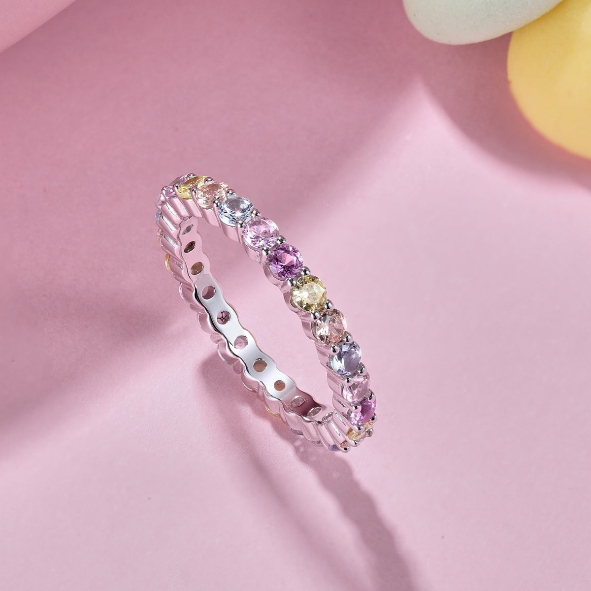 [Clover Jewels]Dazzling Resplendent Round Cut Party Ring