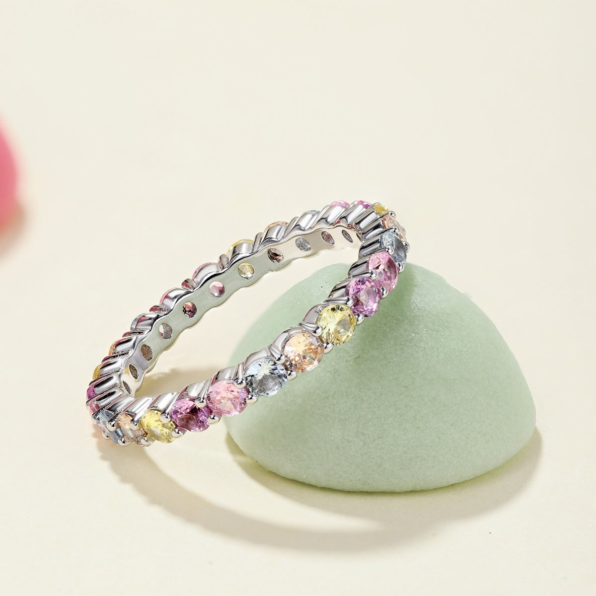 [Clover Jewels]Dazzling Resplendent Round Cut Party Ring