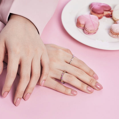 [Clover Jewels]Elegant Energetic Round Cut Daily Ring