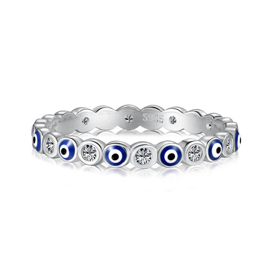 [Jesse Jewelry]Funkelnder, lebhafter Ring mit runder Form für jeden Tag