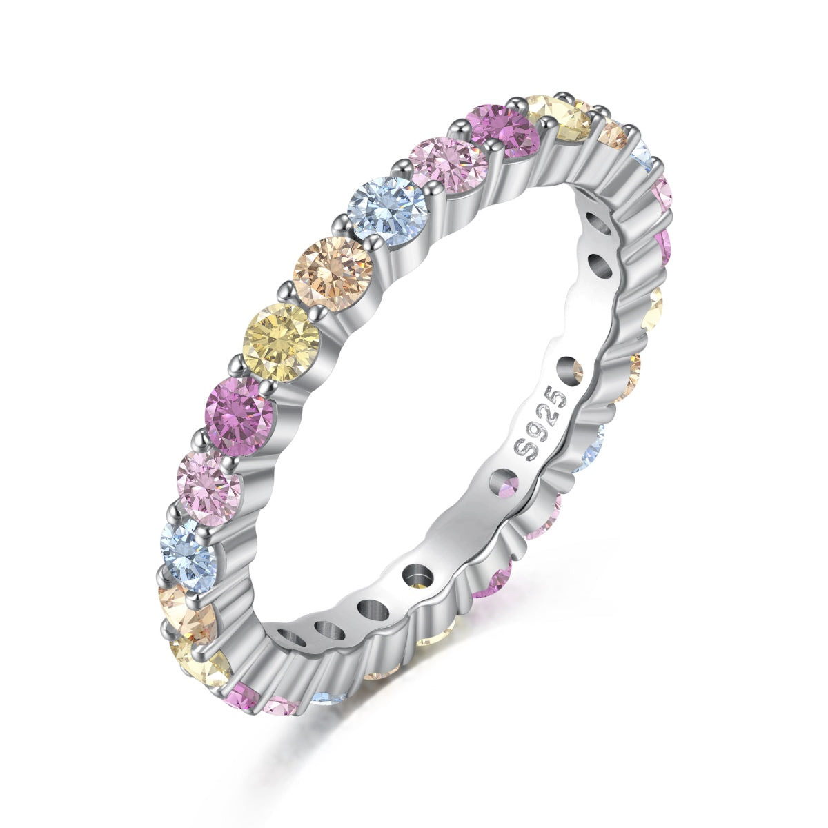 [Clover Jewels]Elegant Vivid Round Cut Daily Ring