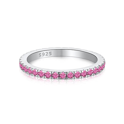 [Clover Jewels]Delicate Sparkling Round Cut Daily Ring