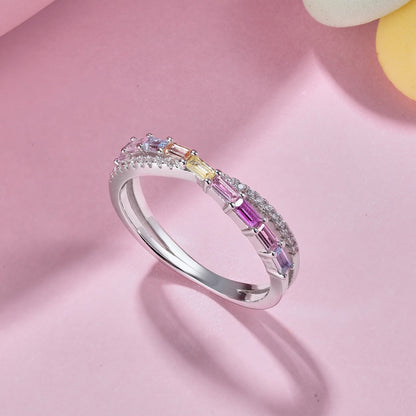 [Clover Jewels]Energetic Elegant Radiant Cut Party Ring