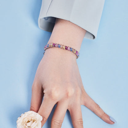 [Clover Jewels]Sparkling Exquisite Multi Cut Party Bracelet