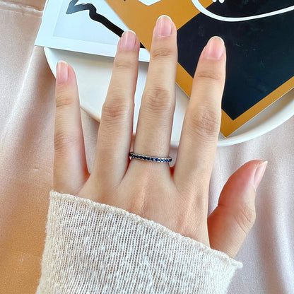 [Clover Jewels]Delicate Sparkling Round Cut Daily Ring