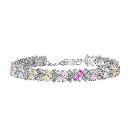 [Clover Jewels]Dazzling Unique Multi Shape Daily Bracelet