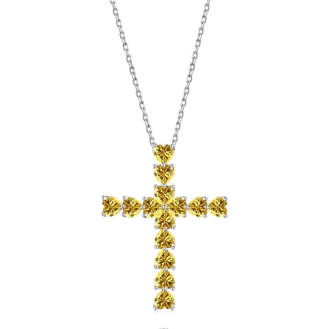 [Clover Jewels]Radiant Cross Shape Necklace