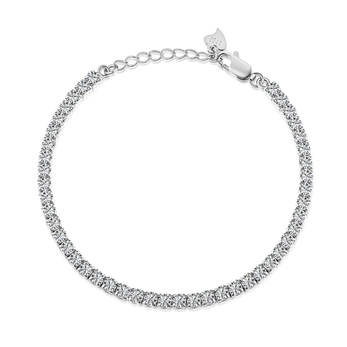 [Clover Jewels]Sparkling Round Cut Daily Bracelet