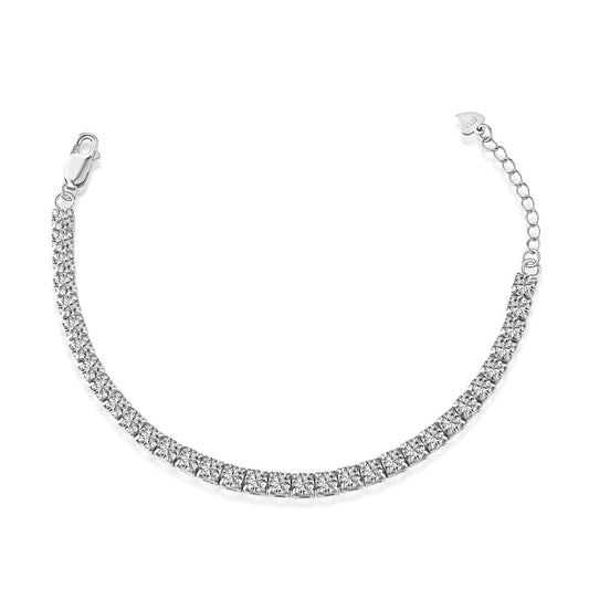 [Clover Jewels]Sparkling Radiant Princess Cut Tennis Bracelet