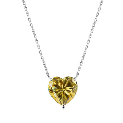 [Clover Jewels]6.0 carat Radiant Heart Shape Necklace