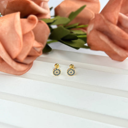 [Clover Jewels]Devil's Eye Ear Bone Nail Earrings