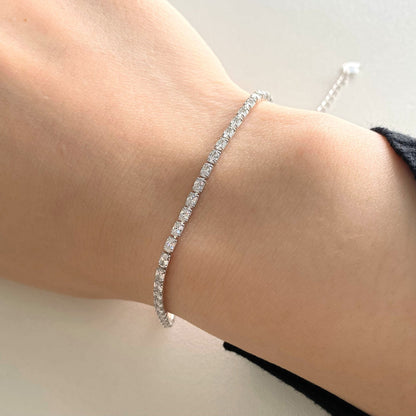 [Clover Jewels]Elegant Emerald Cut Daily Bracelet