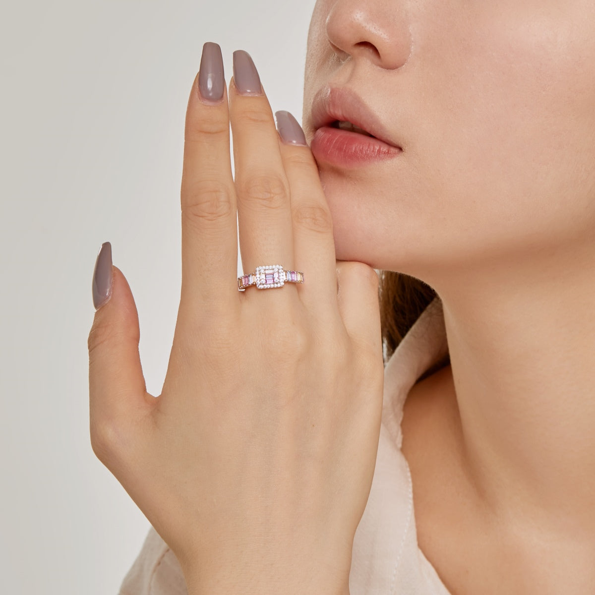 [Clover Jewels]Exquisite Colorful Radiant Cut Party Ring