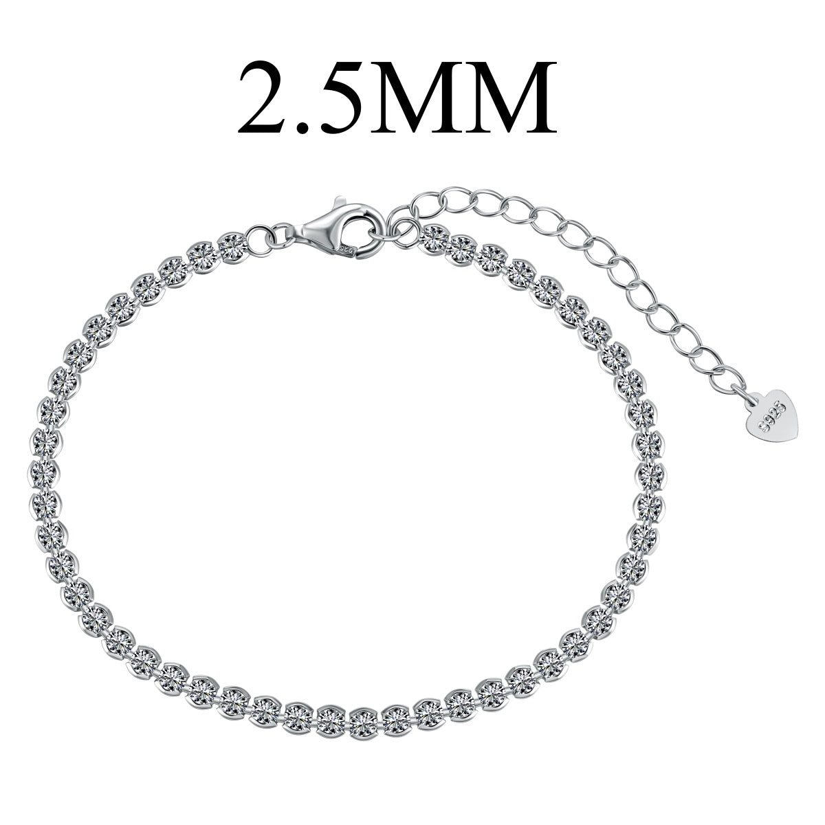 [Clover Jewels]Dazzling Sparkling Round Cut Daily Bracelet