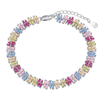 [Clover Jewels]Sparkling Exquisite Multi Cut Party Bracelet