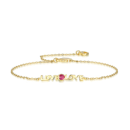 [Clover Jewels]Romantic Heart Shape Lover Bracelet