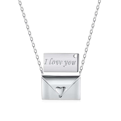 [Clover Jewels]Envelope Heart Shape Mother's Day Necklace