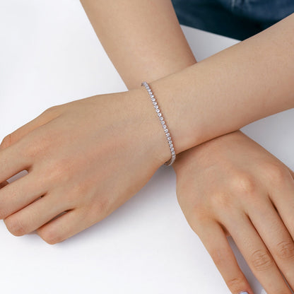 [Clover Jewels]Dazzling Sparkling Round Cut Daily Bracelet