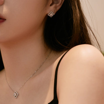 [Clover Jewels]Elegant Star Shape Princess Cut Daily Earrings