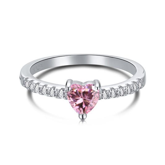 [Jesse Jewelry]0.5 Karat KaratEternity Charmantes Herzform Lover Ring