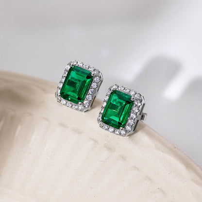 [Clover Jewels]Luxurious Dainty Emerald Cut Banquet Earrings