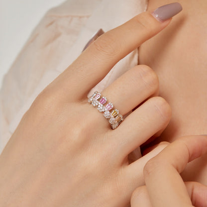 [Clover Jewels]Gorgeous Radiant Cut Daily Ring