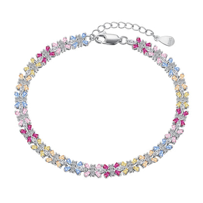 [Clover Jewels]Radiant Colorful Emerald Cut Party Bracelet