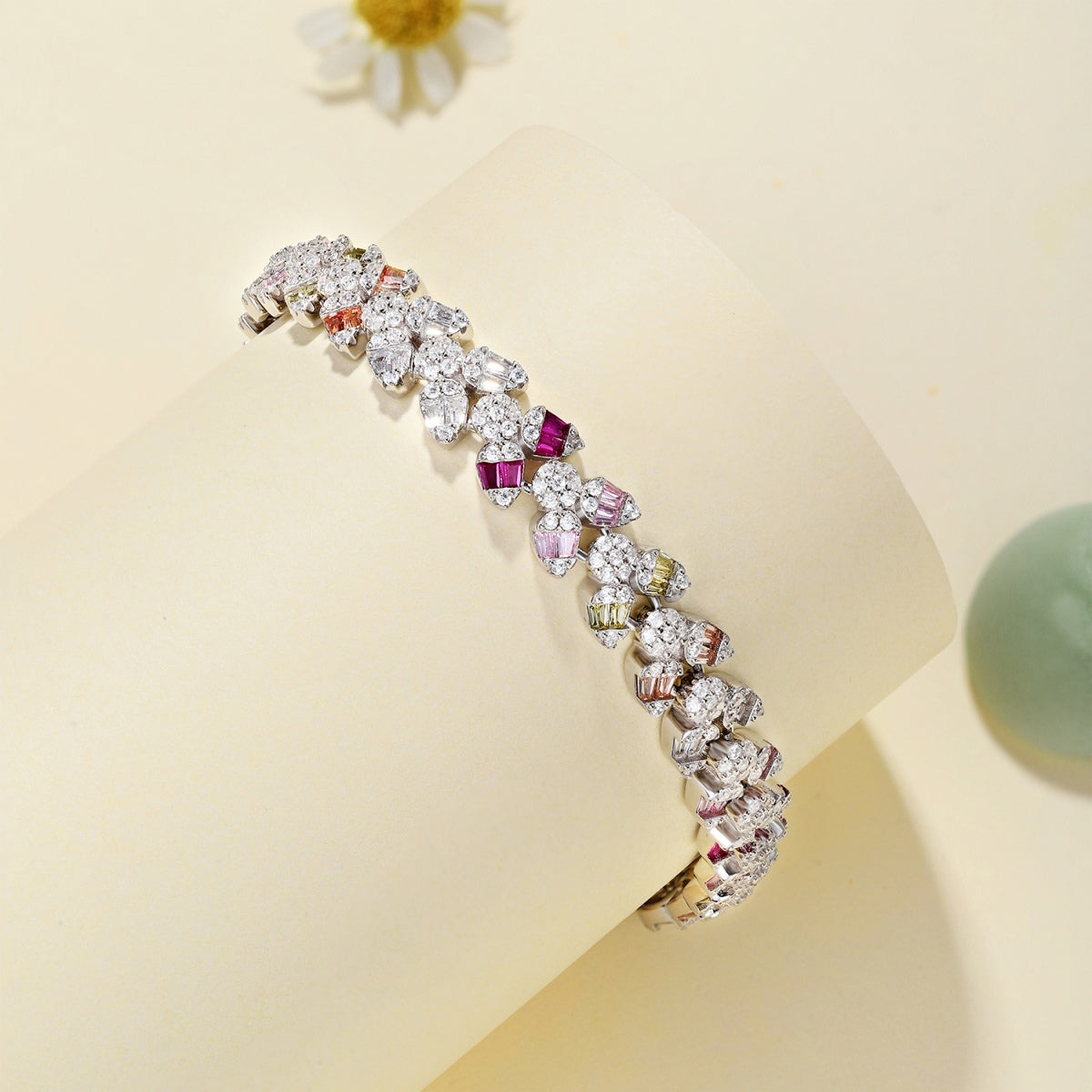 [Clover Jewels]Dainty Exquisite Flower Shape Daily Bracelet