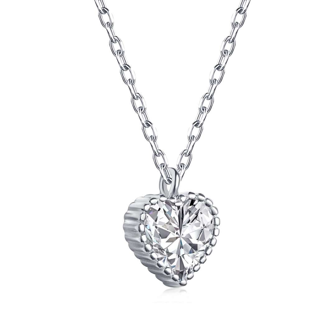 [Clover Jewels]Ornate Heart Shape Necklace