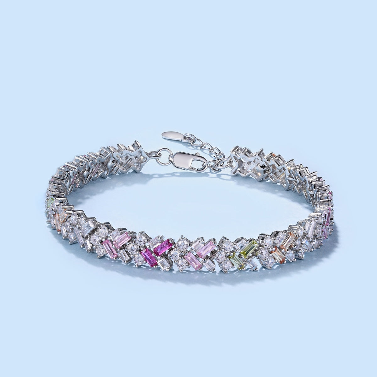 [Clover Jewels]Dazzling Unique Multi Shape Daily Bracelet