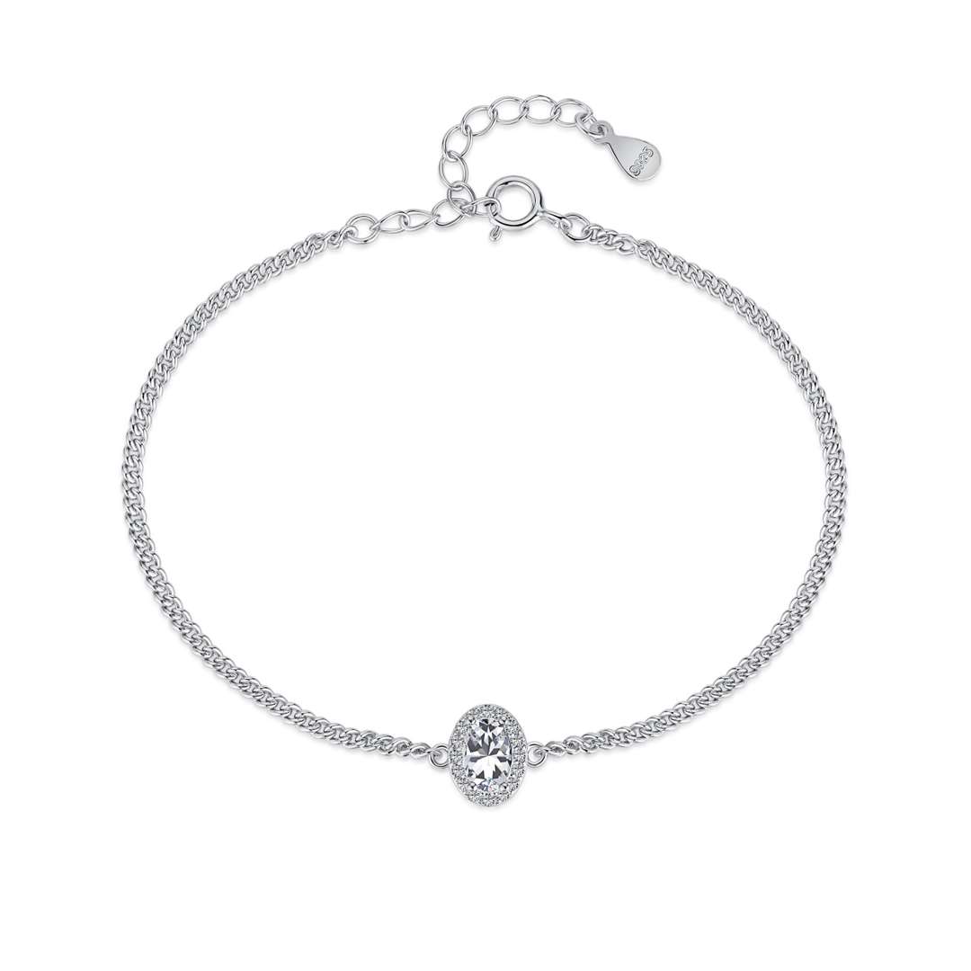 [Clover Jewels]Exquisite Oval Shape Bracelet