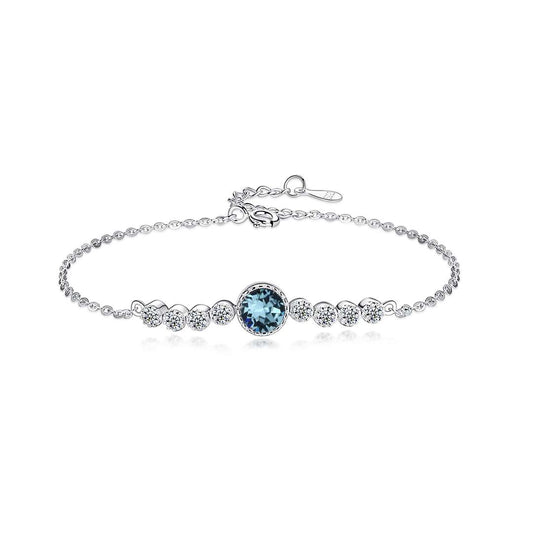 [Clover Jewels]Luxurious Heart Of The Ocean Bracelet