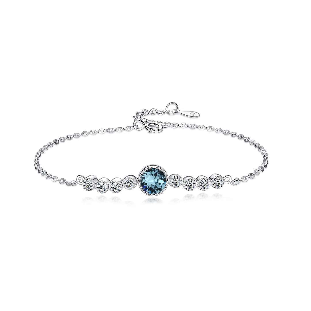 [Clover Jewels]Luxurious Heart Of The Ocean Bracelet