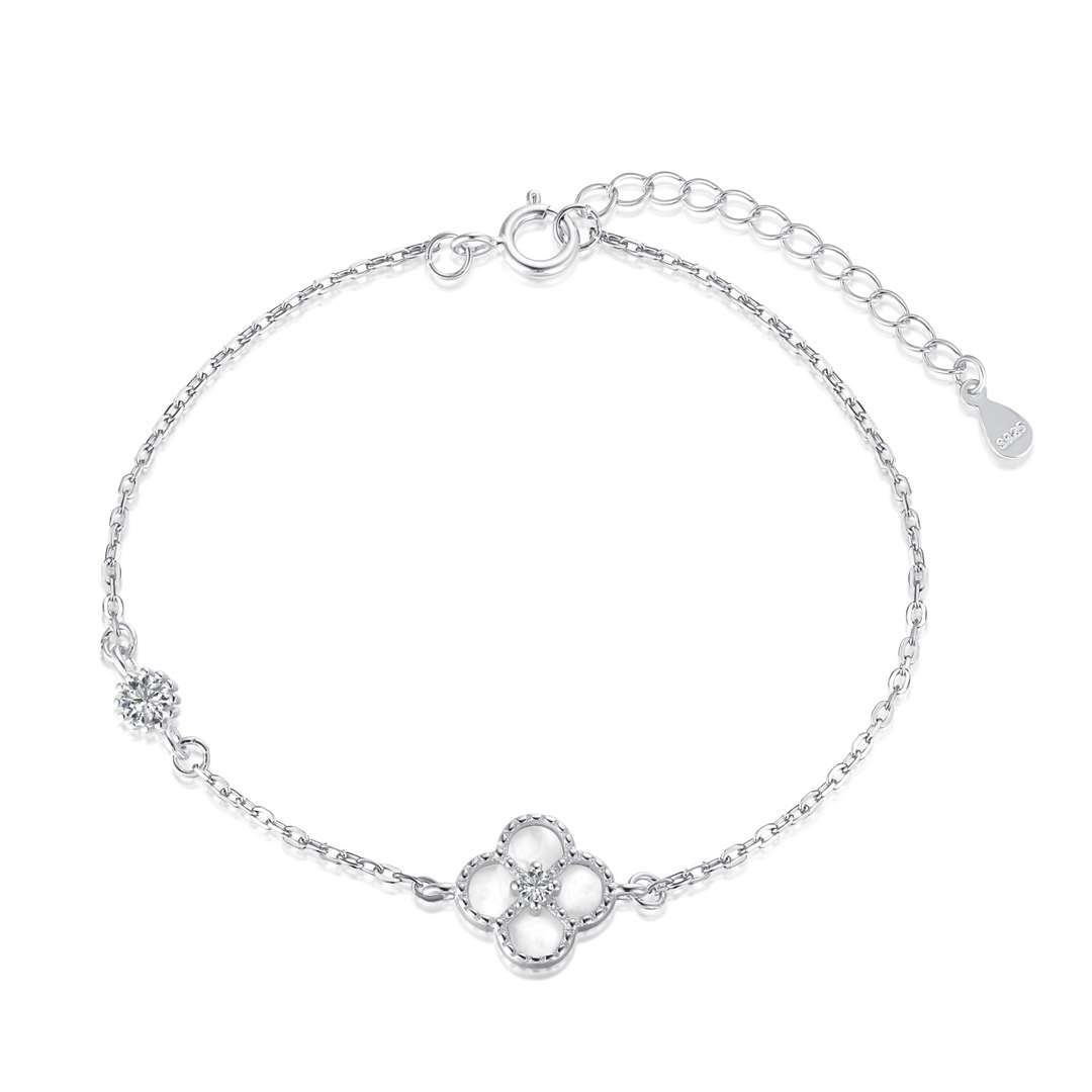 [Clover Jewels]Delicate Four Leaf Clover Bracelet