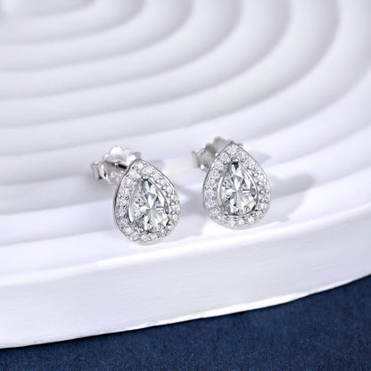 [Clover Jewels]Luxurious Water Drop Shape Earrings