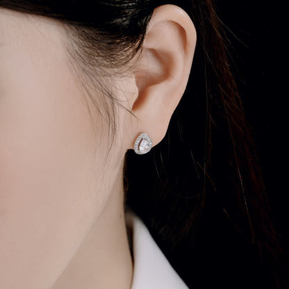 [Clover Jewels]Luxurious Water Drop Shape Earrings