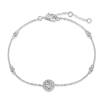 [Clover Jewels]Dazzling Round Cut Shape Bracelet