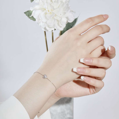 [Clover Jewels]Heart-Shaped Gentle and Versatile Bracelet