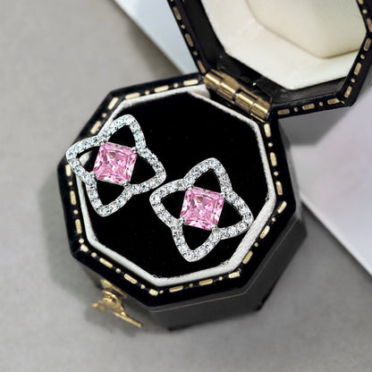 [Clover Jewels]Elegant Star Shape Princess Cut Daily Earrings