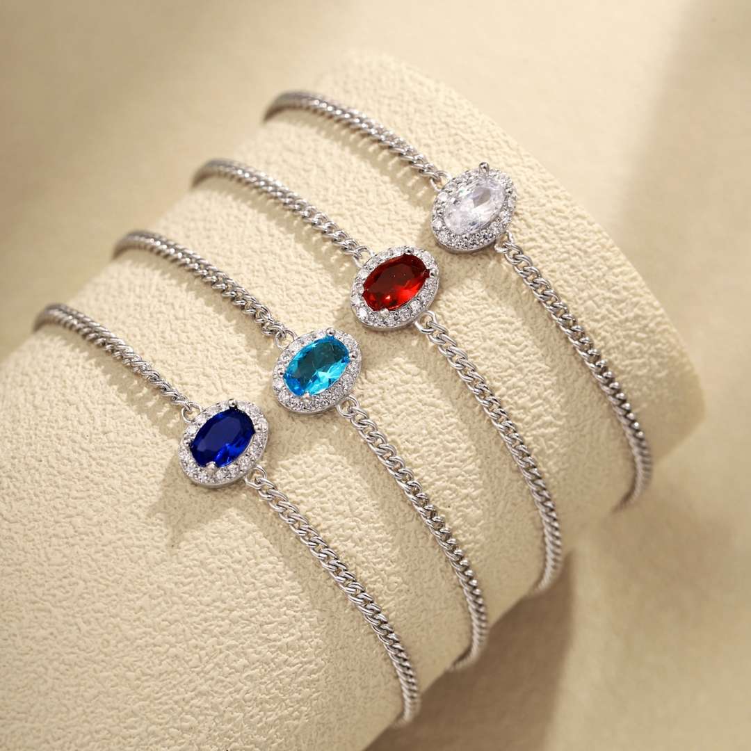 [Clover Jewels]Exquisite Oval Shape Bracelet