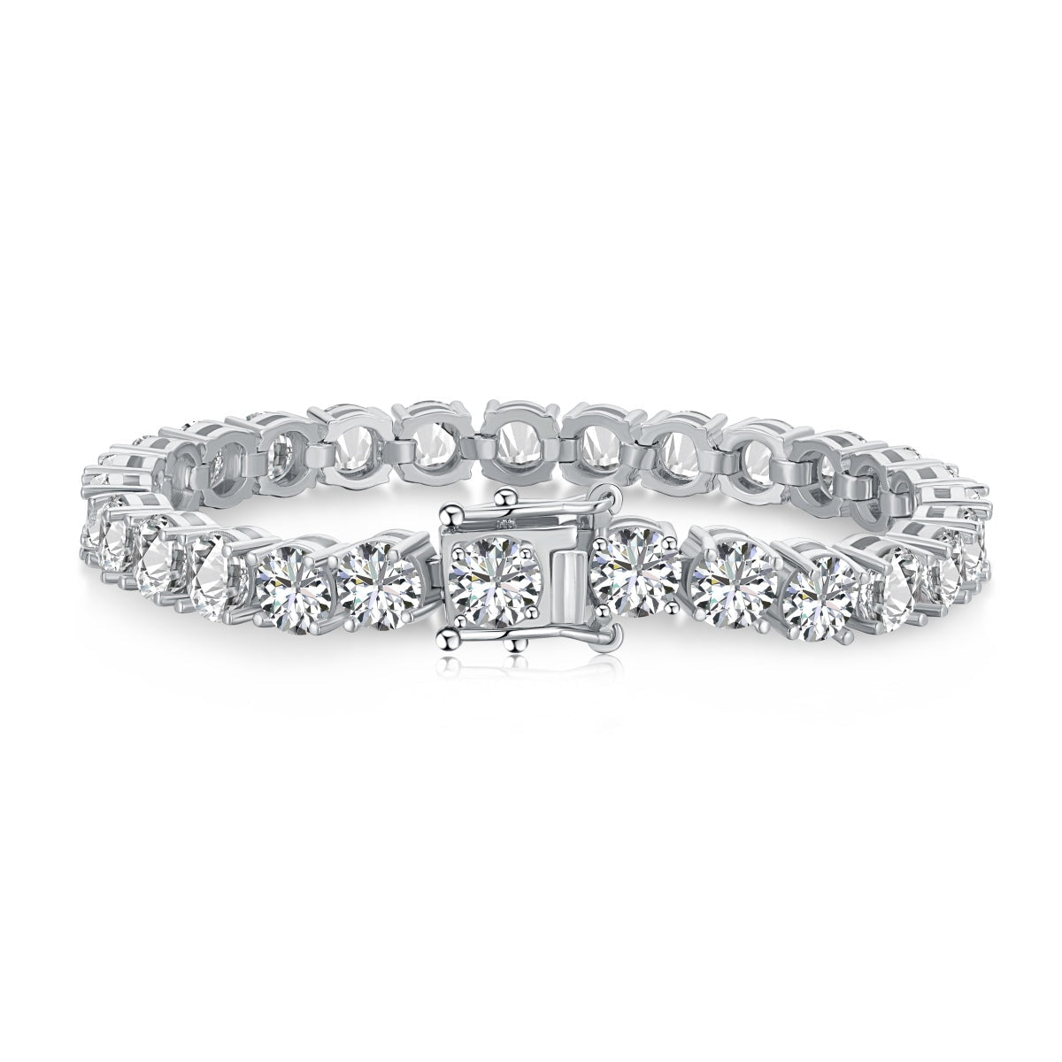 [Clover Jewels]0.75 Carat Dazzling Round Cut Wedding Bracelet