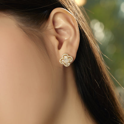 [Clover Jewels]Lucky Four-Leaf Clover Exquisite Earrings