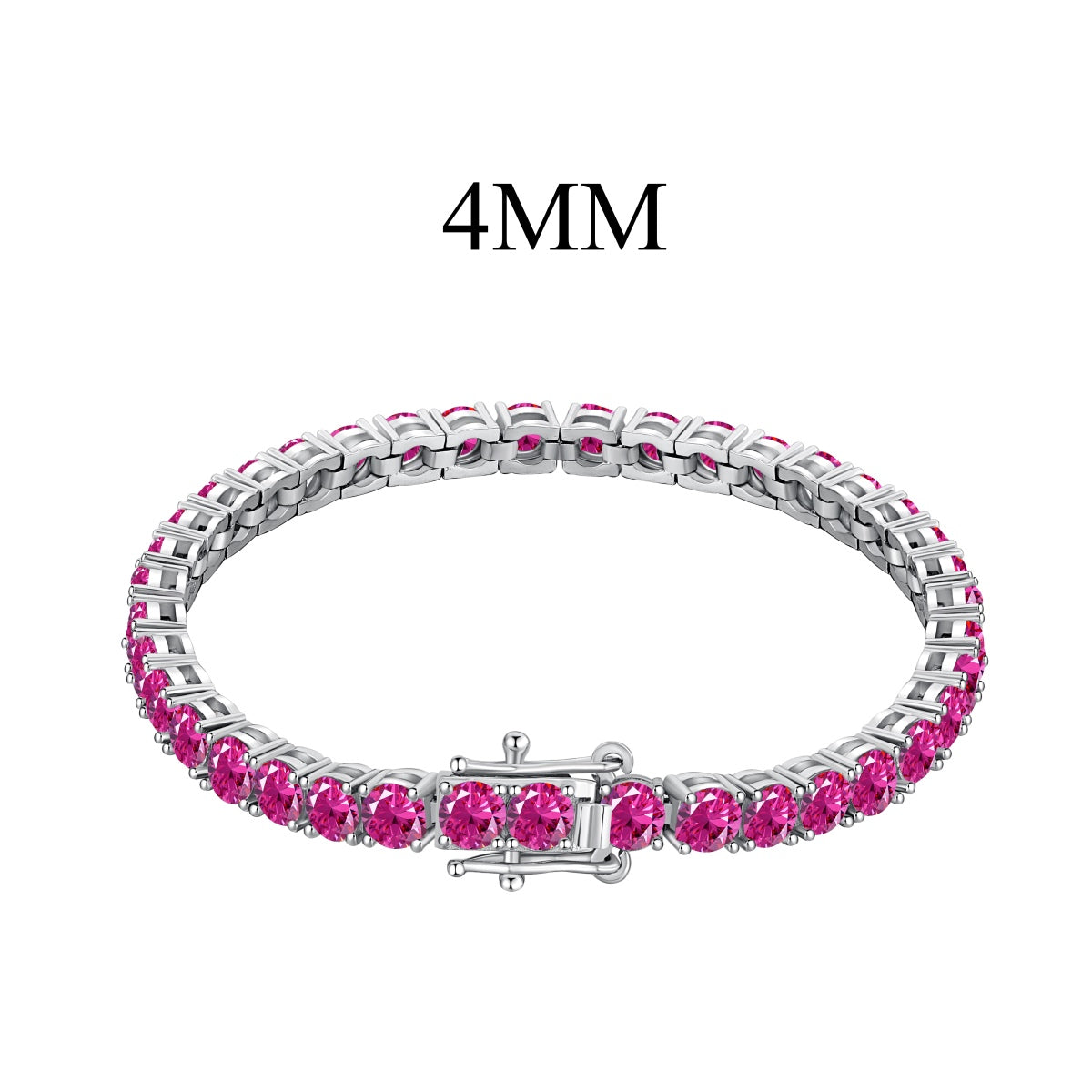 [Clover Jewels]Radiant Colorful Round Cut Party Bracelet