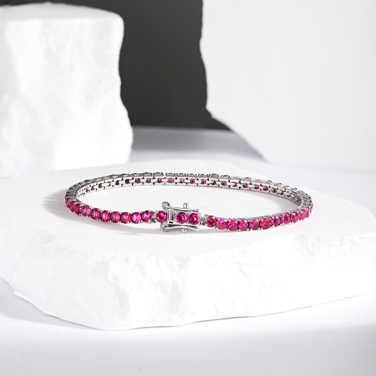 [Clover Jewels]Radiant Colorful Round Cut Party Bracelet