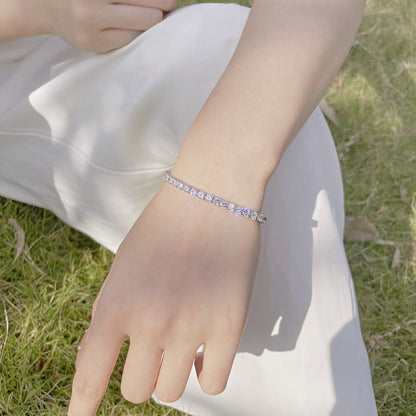 [Clover Jewels]Radiant Colorful Round Cut Party Bracelet