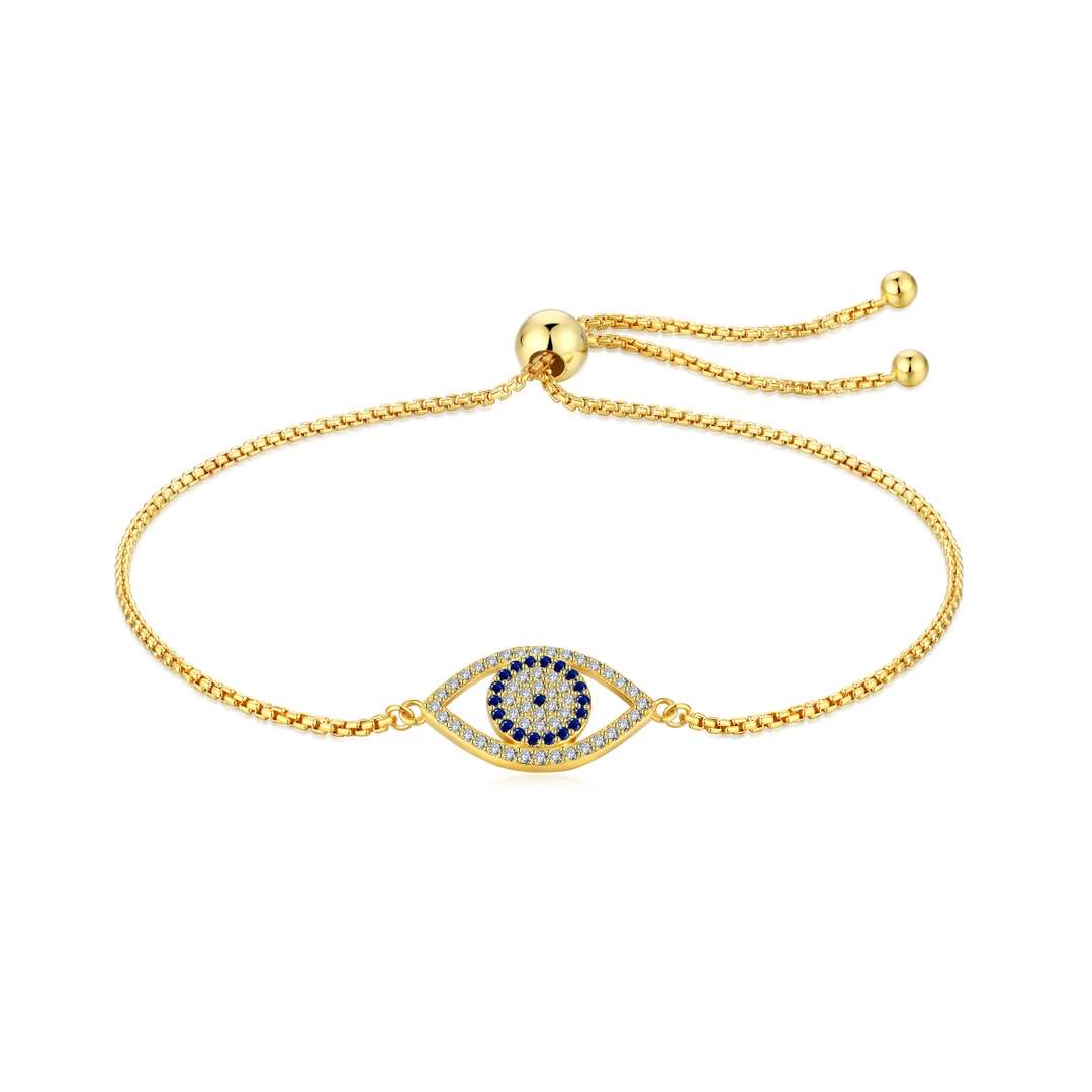 [Clover Jewels]Dazzling Eye Shape Necklace